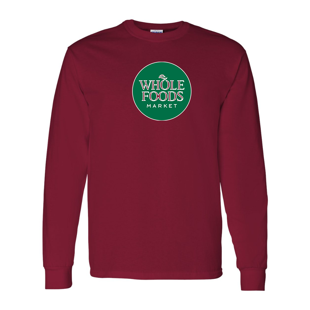 Men's Whole Foods Market Gildan Heavy Cotton Long Sleeve T-Shirt